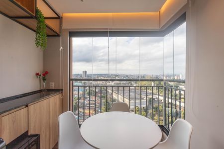 Varanda da sala  de apartamento à venda com 2 quartos, 51m² em Centro, Diadema