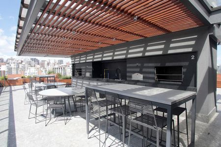 Área Comum - Rooftop Churrasqueira de apartamento para alugar com 1 quarto, 61m² em Auxiliadora, Porto Alegre