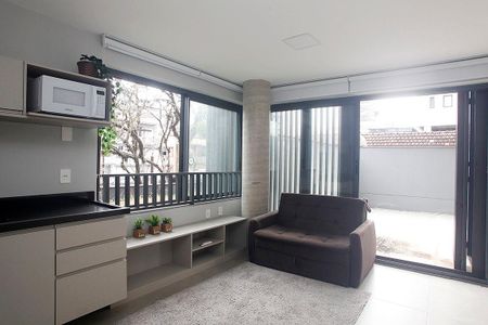 Studio - Sala de apartamento à venda com 1 quarto, 61m² em Auxiliadora, Porto Alegre