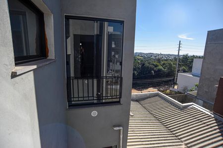 Vista da Sala - Cozinha de apartamento para alugar com 1 quarto, 39m² em Jardim Algarve, Viamão
