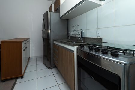 Cozinha de apartamento para alugar com 1 quarto, 33m² em Barra Funda, São Paulo