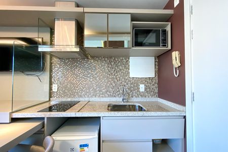 Cozinha de kitnet/studio à venda com 1 quarto, 19m² em Funcionários, Belo Horizonte
