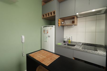 Cozinha de apartamento à venda com 1 quarto, 24m² em Sé, São Paulo