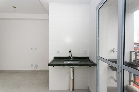 Cozinha de kitnet/studio para alugar com 1 quarto, 20m² em Vila Esperança, São Paulo