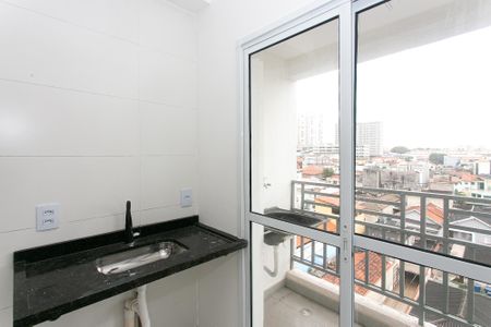 Cozinha de kitnet/studio para alugar com 1 quarto, 20m² em Vila Esperança, São Paulo