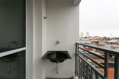 Varanda de kitnet/studio para alugar com 1 quarto, 20m² em Vila Esperança, São Paulo