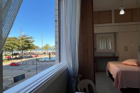 Vista da Sala de apartamento para alugar com 1 quarto, 30m² em Embaré, Santos