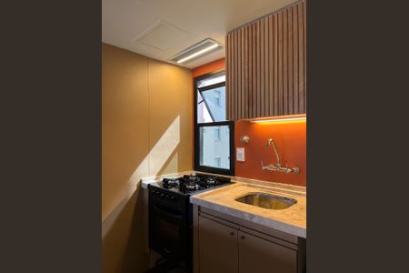Cozinha de apartamento à venda com 1 quarto, 54m² em Bela Vista, São Paulo