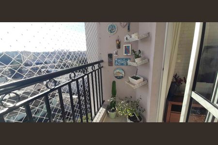 Sacada da Sala de Estar de apartamento à venda com 2 quartos, 54m² em Jardim Sarah, São Paulo
