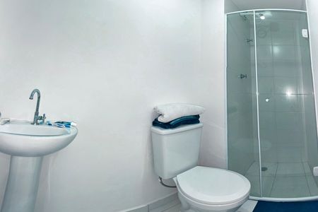 Banheiro da Suíte 1 de apartamento para alugar com 1 quarto, 26m² em Morumbi, São Paulo