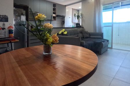 Sala de apartamento para alugar com 1 quarto, 42m² em Macuco, Santos