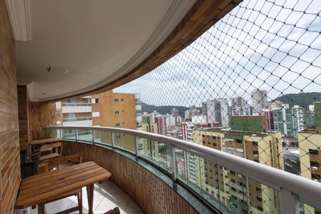 Sacada  de apartamento para alugar com 1 quarto, 63m² em Canto do Forte, Praia Grande