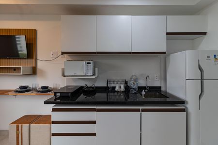 Cozinha de kitnet/studio para alugar com 1 quarto, 20m² em Água Branca, São Paulo