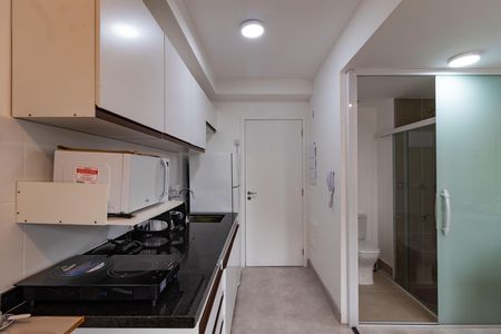Cozinha de kitnet/studio para alugar com 1 quarto, 20m² em Água Branca, São Paulo