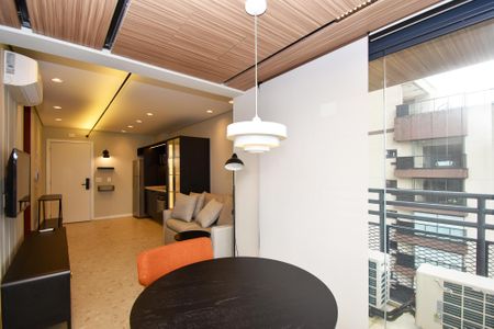 Apartamento para alugar com 44m², 1 quarto e 1 vagaSala de jantar varanda