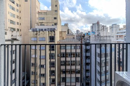 Varanda de kitnet/studio para alugar com 1 quarto, 25m² em Campos Elíseos, São Paulo