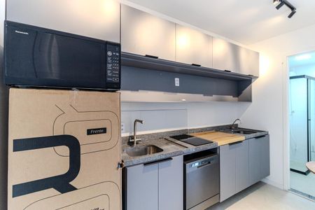 Studio para alugar com 25m², 1 quarto e sem vaga Studio para alugar com 25m², 1 quarto e sem vagaCozinha
