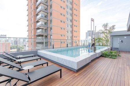 Studio para alugar com 27m², 1 quarto e sem vagaPiscina