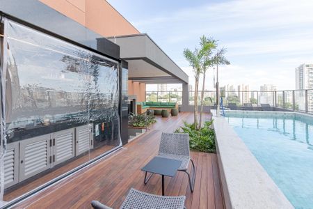 Studio para alugar com 27m², 1 quarto e sem vagaPiscina