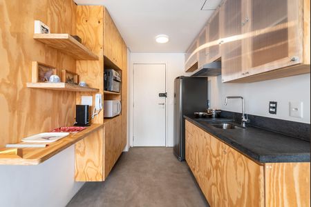 Studio à venda com 27m², 1 quarto e sem vagaCozinha