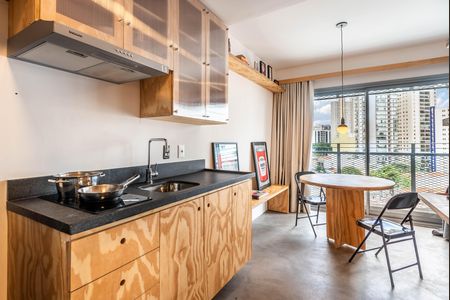 Studio à venda com 27m², 1 quarto e sem vagaCozinha