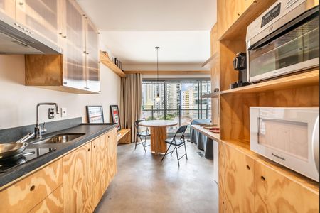 Studio à venda com 27m², 1 quarto e sem vagaCozinha