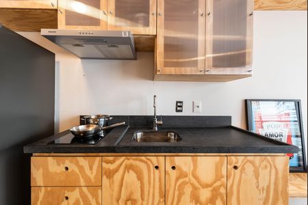 Studio à venda com 27m², 1 quarto e sem vagaCozinha