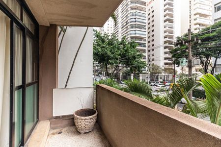 Varanda da Sala de apartamento para alugar com 3 quartos, 208m² em Santa Cecilia, São Paulo