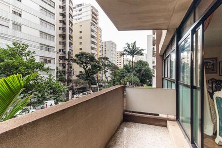 Varanda da Sala de apartamento para alugar com 3 quartos, 208m² em Santa Cecilia, São Paulo