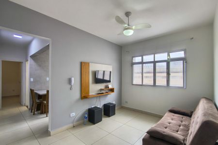 Sala de apartamento para alugar com 1 quarto, 45m² em Guilhermina, Praia Grande