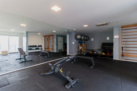 Apartamento para alugar com 34m², 1 quarto e 1 vaga Apartamento para alugar com 34m², 1 quarto e 1 vagaAcademia