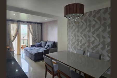 Sala de apartamento à venda com 3 quartos, 79m² em Chácara Agrindus, Taboão da Serra