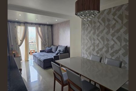 Sala de apartamento à venda com 3 quartos, 79m² em Chácara Agrindus, Taboão da Serra