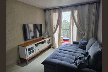 Sala de apartamento à venda com 3 quartos, 79m² em Chácara Agrindus, Taboão da Serra