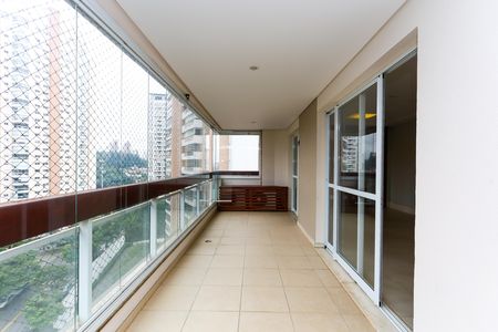 Varanda da Sala de apartamento para alugar com 3 quartos, 163m² em Vila Andrade, São Paulo