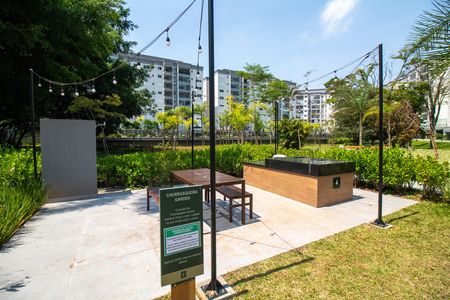 Área comum - Churrasqueira PiqueNique de apartamento para alugar com 2 quartos, 110m² em Santo Amaro, São Paulo