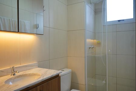 Banheiro de apartamento à venda com 2 quartos, 57m² em Cavalhada, Porto Alegre