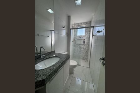 Banheiro de apartamento à venda com 3 quartos, 80m² em Santo Andre, Belo Horizonte