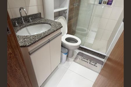 Apartamento para alugar com 86m², 3 quartos e 1 vaga Apartamento para alugar com 86m², 3 quartos e 1 vagaBanheiro da suíte