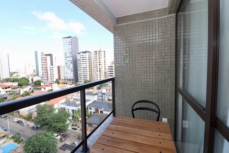 Studio para alugar com 22m², 1 quarto e 1 vaga Studio para alugar com 22m², 1 quarto e 1 vagaVaranda