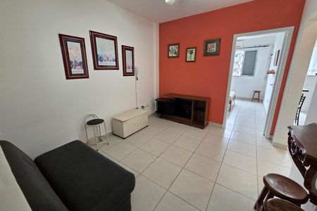 Sala de apartamento para alugar com 1 quarto, 50m² em Boqueirão, Praia Grande