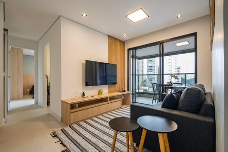 Sala/Cozinha de apartamento para alugar com 2 quartos, 59m² em Jardins, São Paulo
