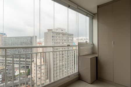 Varanda do Quarto de apartamento para alugar com 1 quarto, 98m² em Centro Histórico de São Paulo, São Paulo