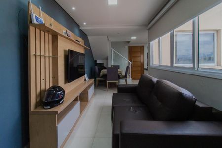 Sala de apartamento para alugar com 2 quartos, 122m² em Vila Dirce, Mauá