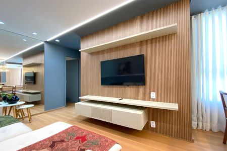 Sala de apartamento à venda com 2 quartos, 54m² em Liberdade, Belo Horizonte