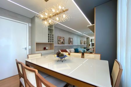 Sala de jantar de apartamento à venda com 2 quartos, 54m² em Liberdade, Belo Horizonte