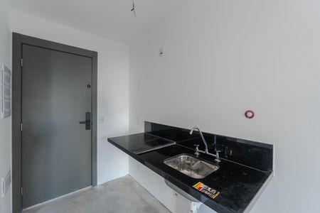 Cozinha de kitnet/studio para alugar com 1 quarto, 23m² em Consolação, São Paulo