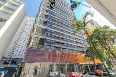 Studio para alugar com 23m², 1 quarto e 1 vaga Studio para alugar com 23m², 1 quarto e 1 vagaFachada