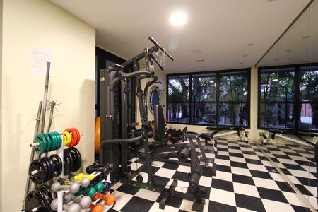 Área comum - Academia de apartamento para alugar com 1 quarto, 47m² em Vila Olímpia, São Paulo