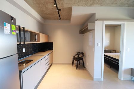 Sala/cozinha de apartamento para alugar com 1 quarto, 44m² em Jardim Antartica, Ribeirão Preto